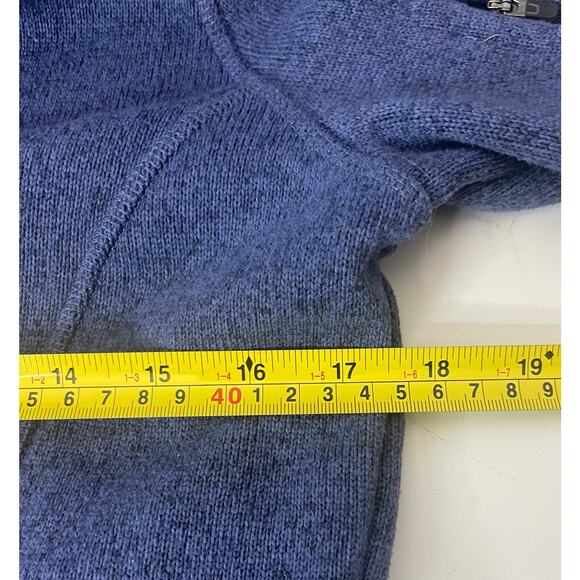 LL Bean Women’s Sz M Polar  Full Zip Fleece Jacket Blue - Picture 9 of 9